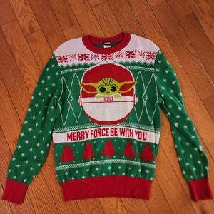 Star Wars Green and Red Crewneck Sweater